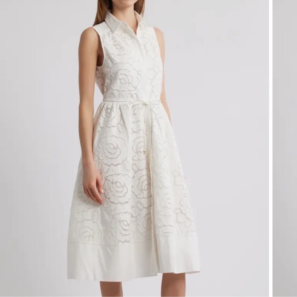 En Saison Chloe Sleeveless Midi Shirtdress